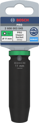 مفتاح ربط Bosch برو للصدمات 1/2 بوصة بعمق 11 مم.